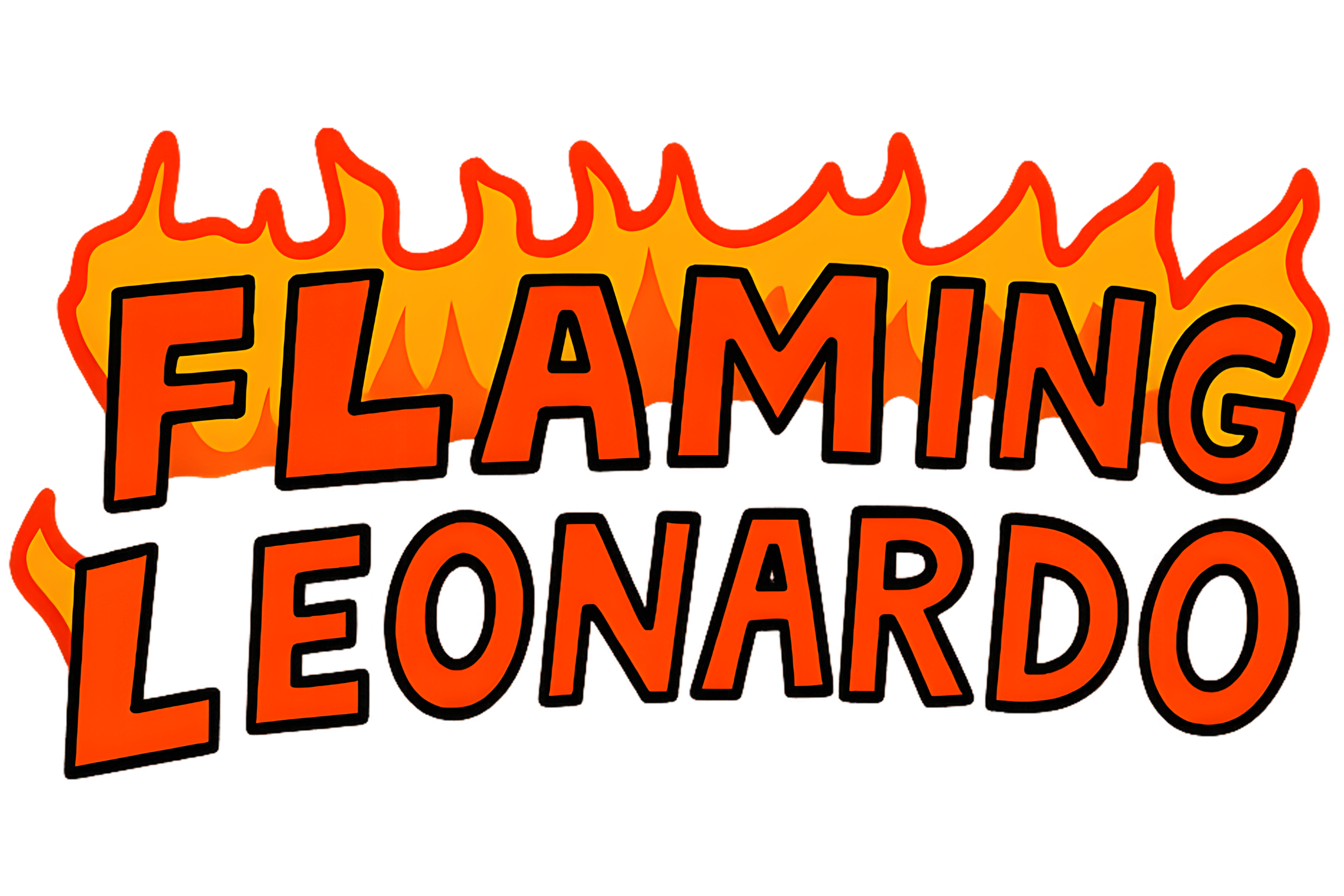 Flaming Leonardo Text