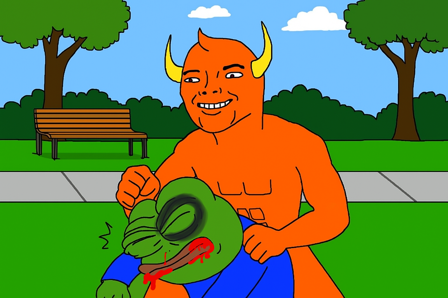 Leonardo beating up Pepe